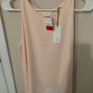 NWT white and pink top